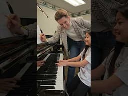 Lesson with 9-year-old who didn't practice her scales 🙂 #scales #piano #pianolessons