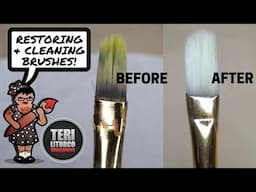 How to Deep Clean & Restore Hobby Paintbrushes - Brush Care & Maintenence