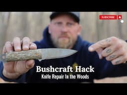 Use this Bushcraft Hack if You Break Your Knife: Bark Handles & Wooden Pins. Yes it works!