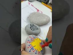 Paint these Hearts for Veteran's Day ❤️🤍💙 #veteransday #stonepainting #rockpainting #paintpens