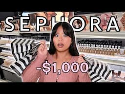 Yikes.. did I buy my $1,000 Sephora sale wishlist?  🛍️ (shop with me & haul)