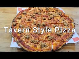 Tavern Style Pizza | Chicago Thin Crust | Crispy Cracker Crust | Home Oven