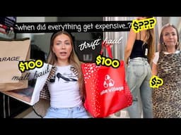 I spent $100 at the thrift store AND $100 at the mall...which was more worth it???