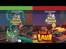 SUBWAY SURFERS : PLANT INVASION AND FLOOR IS LAVA! RUDY RASCAL AND GINGER!