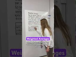 Weighted averages (mixture problems!) #iteachalgebra #math #iteachmath #mathematics #algebra