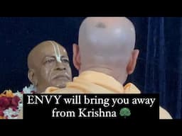 ENVY will bring you away from Krishna 🦚| Hare Krishna | Anagha Bhosale