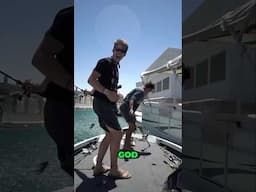 Shock Collar Fishing Challenge.. terrible idea #funny #fail #bass