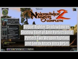 Neverwinter Nights 2 Rogue Fighter Shadowdancer Shadow Thief of Amn Perfect build