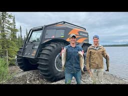 Using a SHERP to reach remote Alaskan Fishing spots + Launching Cars Off Cliffs