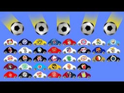 Car Race - Champions League Team Cars vs Footballs