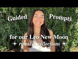 Leo New Moon Guided Journaling Prompts 🌻 August 04 with Jocelyn