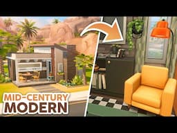 Mid-Century Modern Tiny Home // The Sims 4 Speed Build