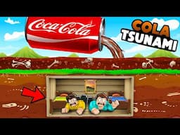 CAN WE SURVIVE THE COCA COLA TSUNAMI IN ROBLOX!!??