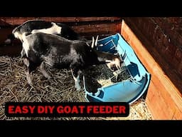 DIY No Waste Goat Hay Feeder (Livestock Hay Feeder)