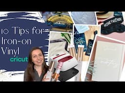 10 Cricut Tips for Iron-on Vinyl (HTV)