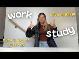 a busy day in my life as a filipino international student in montreal, canada | work and study life