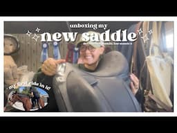 UNBOXING MY NEW SADDLE!! (Devoucoux Makila Harmony)