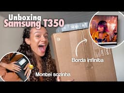 UNBOXING Samsung T350 24” 📦 | Abrindo e Montando o Monitor com Borda Infinita!