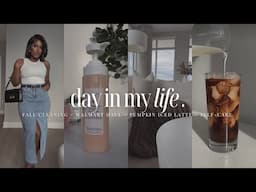 VLOG : Fall Cleaning + Walmart haul + Pumpkin Iced Latte + Self-Care + Cozy Vibes | iDESIGN8