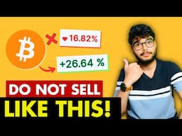 You are in LOSS in Crypto selling | Crypto price difference SOLUTION | Bitcoin Selling