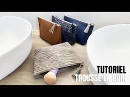 Tutoriel & patron : Trousse en cuir avec coins - Deco Cuir