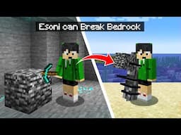 Minecraft But Esoni Can Mine Bedrock | TAROPA VILLAGE (Tagalog)