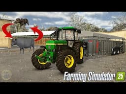 FARMING SIMULATOR 25 - New Farmer Building his perfect Beef Farm |  buying and selling cows!  Ep 9