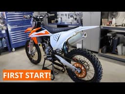 KTM 250SX-F BUILD ASSEMBLY + FIRST START