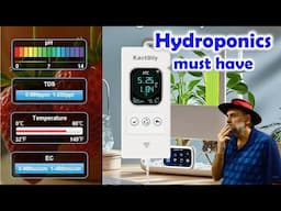 New pH & EC Monitor for Hydroponics - Product Review of Kactoily 4 in 1 Hydroponics Monitor.