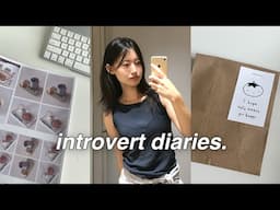 introvert diaries 🍏 | how i spend time alone, self-directed design projects, building healthy habits