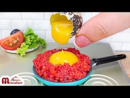 Best Of Miniature Taco Bell Beef Burrito Recipe | ASMR Cooking Mini Food