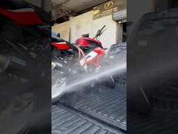 Its Time to Wash My Bike 😍 #bike #automobile #rajkot #washing #pulsar