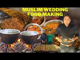 muslim wedding food making मुग़लई खाना शादी वाला making chicken mutton kebabs korma anwar caterers