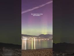 AURORA BOREALIS IN VANCOUVER, BC ✨🥹😭 #aurora #northerlights #vancouver #shorts