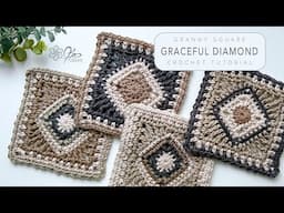 Crochet The Graceful Diamond Square: Stunning Geometric Design Made Simple