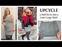 Cute Dress Upcyle: Make a cargo pocket mini skirt!