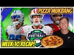 Fantasy Football ASMR | Week 10 Recap! - Pizza Mukbang & Whispering