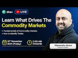 Learn What Drives The Commodity Markets | Live Webinar 🚨