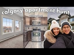 Apartment Hunting in Calgary *with prices* | touring 4 apartments w/ locations and prices