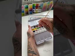 Make your own Watercolor Palette 🎨 | DIY Palette | Nicolina Savmarker #watercolor