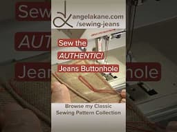 Sew the Authentic Jeans Buttonhole #Sewing #sewingpatterns #fashion #jeans #style #makingclothes