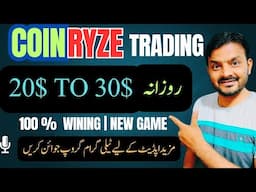 New Earning Trick #coinryze Trading | Daily 20$ to 30$