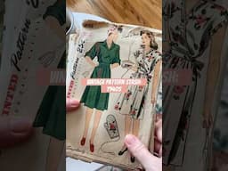 From my pattern stash: 1940s vintage patterns! 🧵🪡✨ #sewingshorts #sewingpatterns #vintage