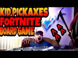 KID PICKAXES FORTNITE MONOPOLY BOARD GAME!!!