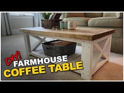 DIY Farmhouse X-Style Coffee Table | How To