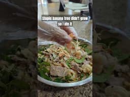 That will teach it. #bananatree #vietnamesecuisine #vietnamesecooking #vietnamesefood