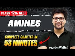 AMINES in 53 Minutes | FULL Chapter For NEET | PhysicsWallah