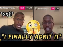 CoreySsg FINALLYYYY admits '''HE'S BROKE'' on Live 😭 "I'm HOMELESS BUT...."😱