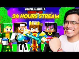 FINALE - 24 Hrs MINECRAFT HARDCORE IRL MARATHON STREAM