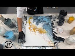 Four Fluid Art Paintings!  You won't believe the final one.